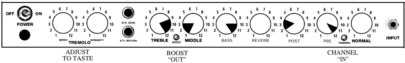 PEAVEY DELTA BLUES - TONE SETTINGS - 2