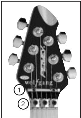 PEAVEY EVH WOLFGANG SPECIAL GUITAR - String Retainer Bar (1) - 1