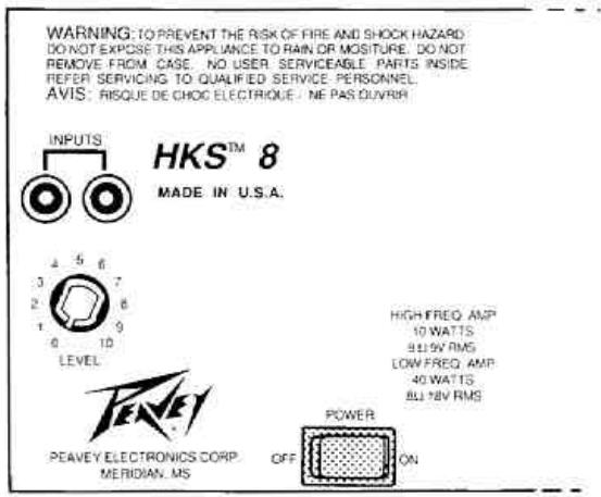 PEAVEY HKS 8 - Utilisations : - 1