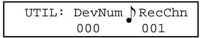 PEAVEY PC 1600X - DEVICE NUMBER - NOTE RECORDING/RECEIVE CHANNEL - 1