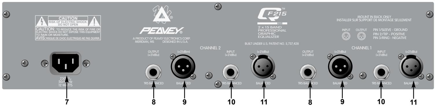 PEAVEY QF 131 - PANEL TRASERO - 1