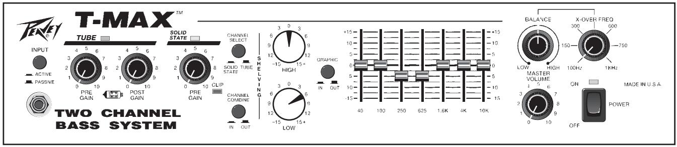 PEAVEY T-MAX - TONE SETTINGS - 1