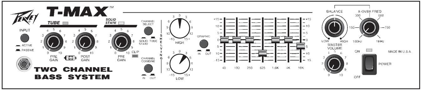 PEAVEY T-MAX - TONE SETTINGS - 3