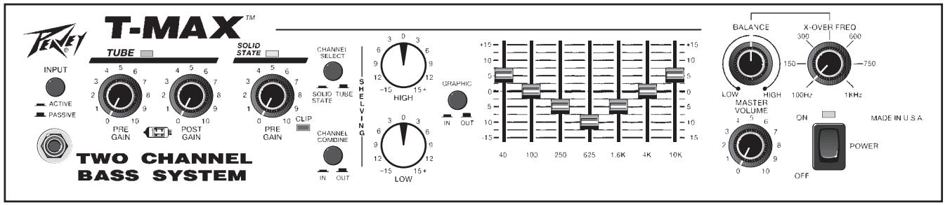 PEAVEY T-MAX - TONE SETTINGS - 2