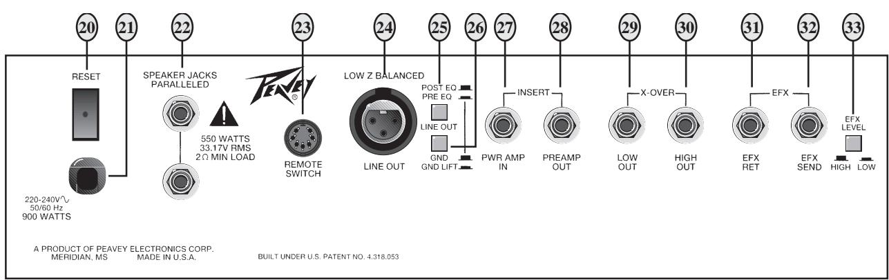 PEAVEY T-MAX - COMMUTATEUR DE NIVEAU D'EFFETS (33) - 1