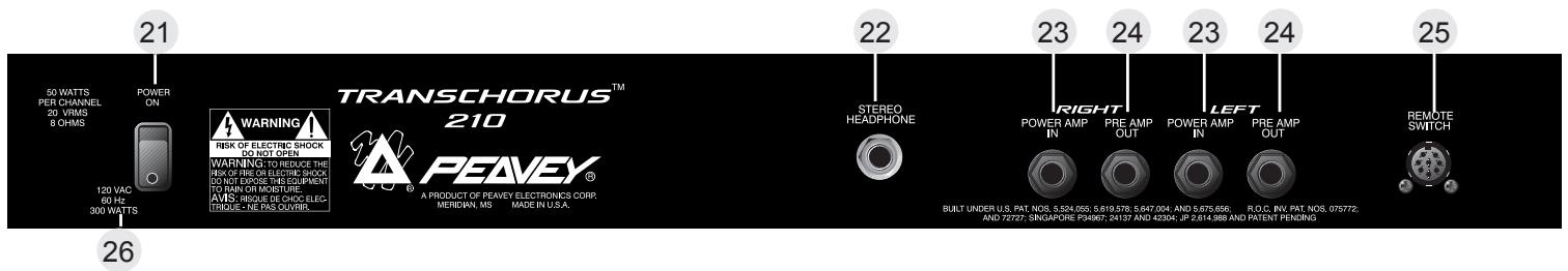 PEAVEY TRANSCHORUS 210 - Power LED (20) - 1