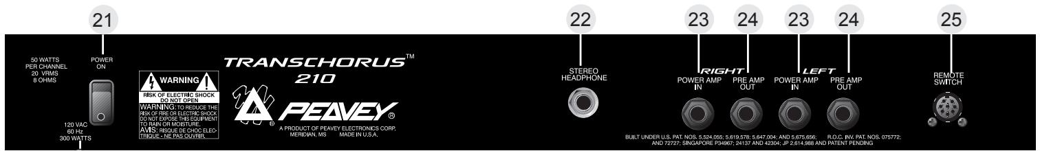 PEAVEY TRANSCHORUS 210 - Power LED (20) - 1