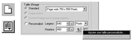 ULEAD PHOTOIMPACT XL - Pour personnaliser les dimensions d'une nouvelle image : - 3