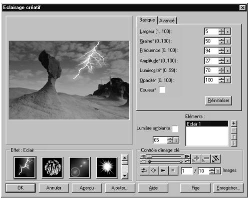 ULEAD PHOTOIMPACT XL - Pour appliquer un effet d'Eclairage : - 1