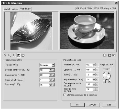 ULEAD PHOTOIMPACT XL - Pour créer des effets de Filtre de diffraction : - 3