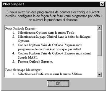 ULEAD PHOTOIMPACT XL - Pour envoyer une image : - 1