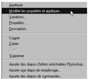 ULEAD PHOTOIMPACT XL - Pour modifier et ajouter un effet prédéfini de diapo à une Galerie : - 3