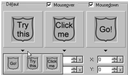 ULEAD PHOTOIMPACT XL - Pour créer un bouton rollover : - 5