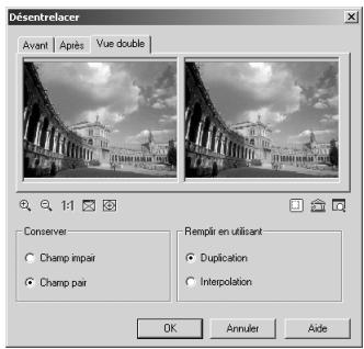 ULEAD PHOTOIMPACT XL - Pour ajuster une image capturée avec Désentrelacer : - 1