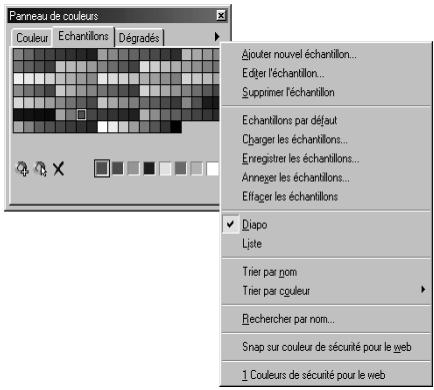 ULEAD PHOTOIMPACT XL - Onglet Echantillons - 1