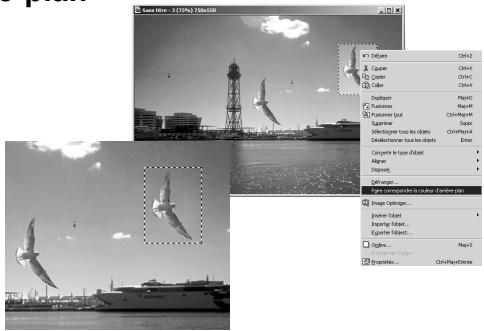 ULEAD PHOTOIMPACT XL - Faire correspondre la couleur d'arrière-plan - 1