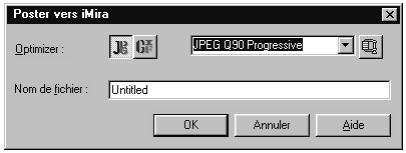 ULEAD PHOTOIMPACT XL - Pour poster une image sur iMira : - 2