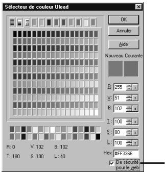 ULEAD PHOTOIMPACT XL - Utiliser Couleurs Ulead - 6