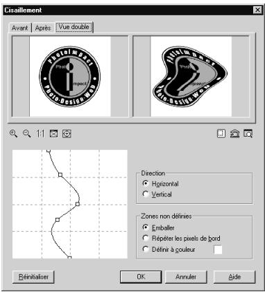 ULEAD PHOTOIMPACT XL - Pour ajouter un effet Cisaillement à votre image : - 1