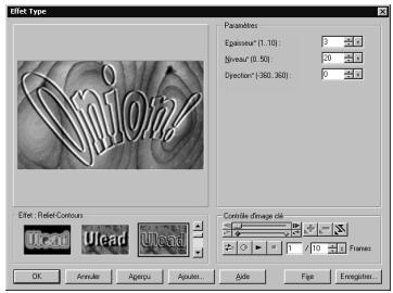 ULEAD PHOTOIMPACT XL - Pour ajouter un Effet Type spécial : - 1