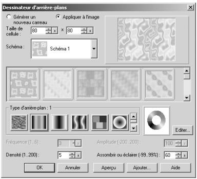 ULEAD PHOTOIMPACT XL - Pour créer un arrière-plan en mosaïque : - 1