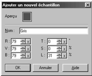 ULEAD PHOTOIMPACT XL - Pour ajouter une couleur à la Palette échantillon : - 1