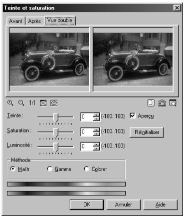ULEAD PHOTOIMPACT XL - Pour ajuster la teinte et la saturation dans une image : - 2