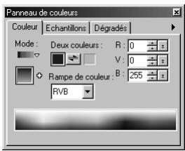 ULEAD PHOTOIMPACT XL - Définir une couleur de Dégradé - 1