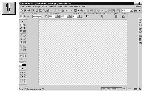 ULEAD PHOTOIMPACT XL - Pour personnaliser les dimensions d'une nouvelle image : - 1