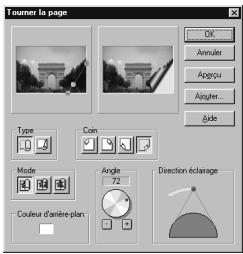 ULEAD PHOTOIMPACT XL - Pour créer un effet Tourner la page : - 1