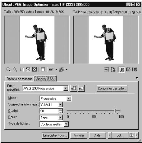 ULEAD PHOTOIMPACT XL - Pour optimiser une image sous JPEG : - 3