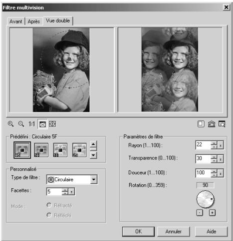 ULEAD PHOTOIMPACT XL - Pour créer des effets de Filtre Multivision : - 1