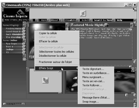 ULEAD PHOTOIMPACT XL - Effets Script - 1