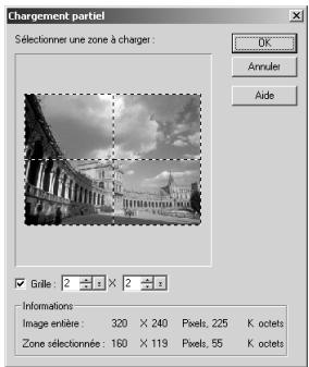 ULEAD PHOTOIMPACT XL - Pour ouvrir partiellement un fichier : - 1