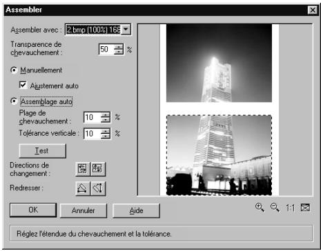 ULEAD PHOTOIMPACT XL - Pour assembler deux images automatiquement : - 1