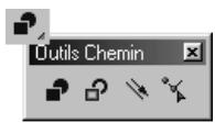 ULEAD PHOTOIMPACT XL - Pour dessiner un chemin à l'aide de l'outil Cannelure : - 1