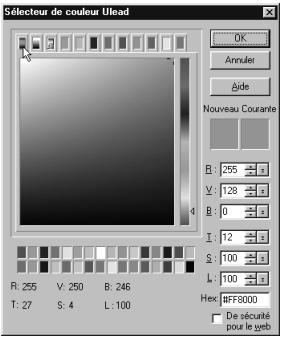 ULEAD PHOTOIMPACT XL - Utiliser Couleurs Ulead - 1