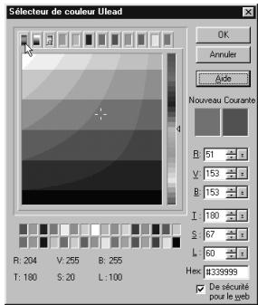 ULEAD PHOTOIMPACT XL - Utiliser Couleurs Ulead - 4