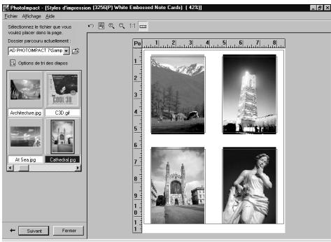 ULEAD PHOTOIMPACT XL - Pour imprimer plusieurs images : - 1