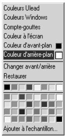 ULEAD PHOTOIMPACT XL - Sélectionner des couleurs à partir du menu surgissant Sélecteur de couleurs - 1