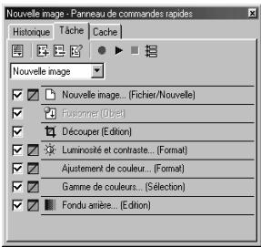 ULEAD PHOTOIMPACT XL - Pour enregistrer une série d'actions : - 5