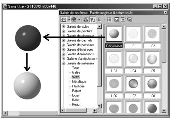 ULEAD PHOTOIMPACT XL - Pour appliquer un élément à partir de la Palette magique : - 1