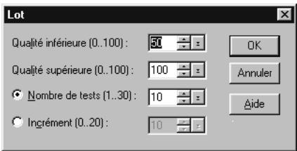 ULEAD PHOTOIMPACT XL - Pour effectuer un test de lot : - 1