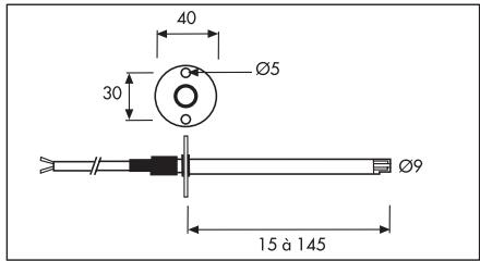 UNELVENT ACCESSOIRES - Sondes de gaine TGK - Type NTC - 2