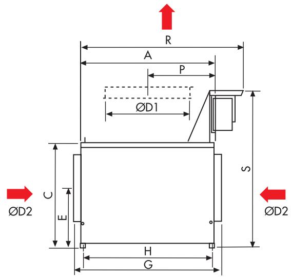 UNELVENT CAISSON COLLECTIF ET TERTIAIRE - CACT-N-ECOWATT - Série CACT-N-ECOWATT - Pression régulée - 1