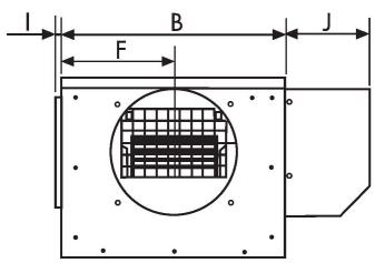 UNELVENT CAISSON EXTRACTION CACB-N ECOWATT - Dimensions (mm) - 3
