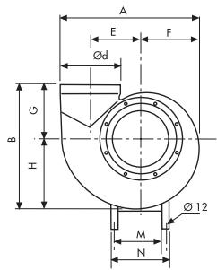 UNELVENT CMPB/T - ANTI-CORROSION - Dimensions (mm) - 5