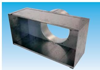 UNELVENT PLENUMS - PLENUMS POUR GRILLES A raccordement circulaire arrriere - 1