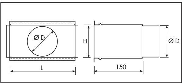 UNELVENT PLENUMS - PLENUMS POUR GRILLES A raccordement circulaire arrriere - 2
