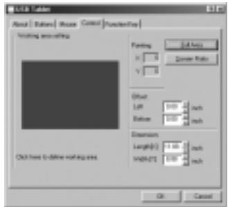 AIPTEK HYPERPEN 12000U - □ Adjusting the workspace - 1